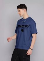 Royal Blue base + Black horse graphic + “Dark Majesty / Rise in Shadow Dropshoulder - Image 6
