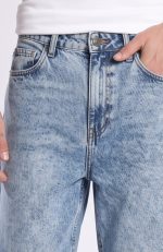 Blue Acid Wash Color Soft Jeanss Fabric Baggy Pant - Image 4