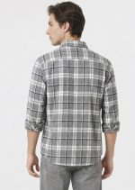Ash Grey Signature Color Check Shirt (Calvin Klein) - Image 7